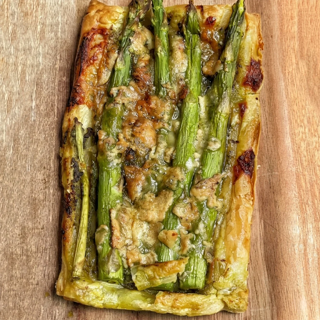 Asparagus & Camblu Puff Pastry Parcels