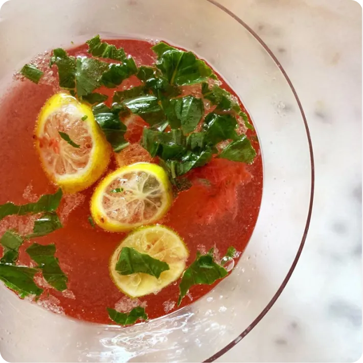 Watermelon Basil Cooler