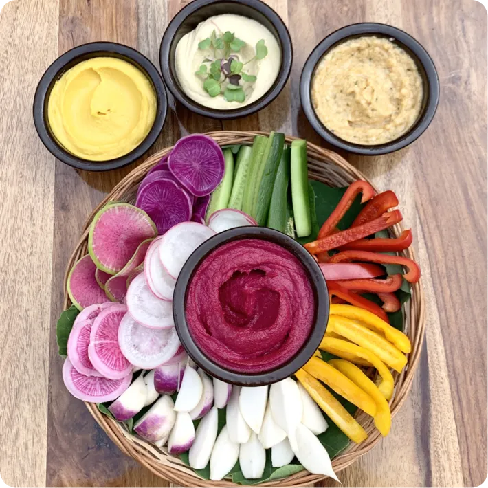 Rainbow Mezze Platter