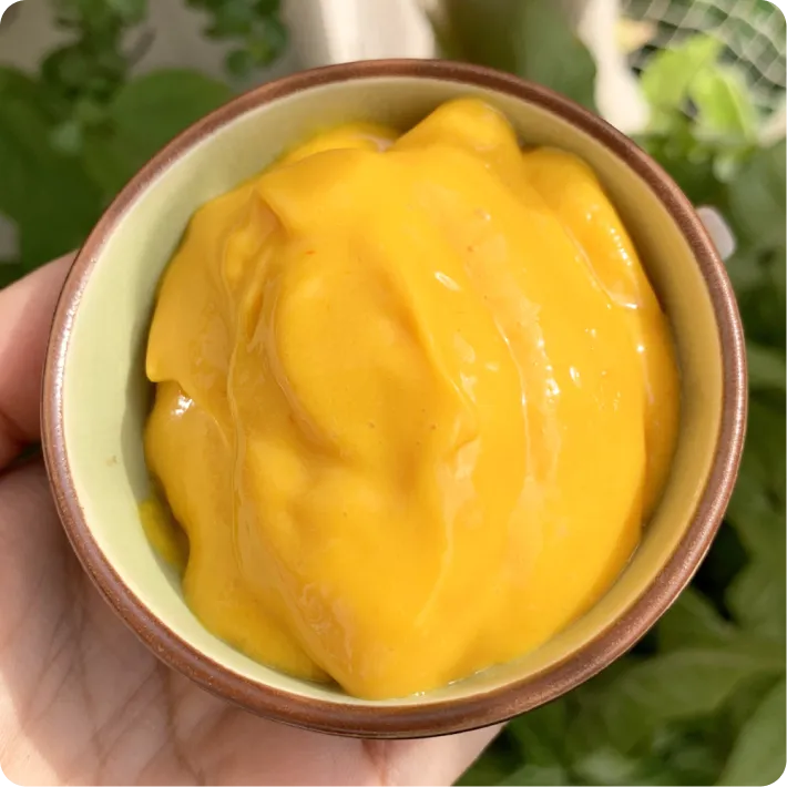 Homemade Mango Saffron Ice-cream
