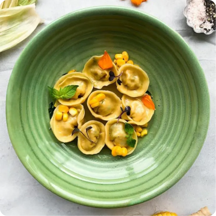 Homemade Cappelletti in Butter Basil...