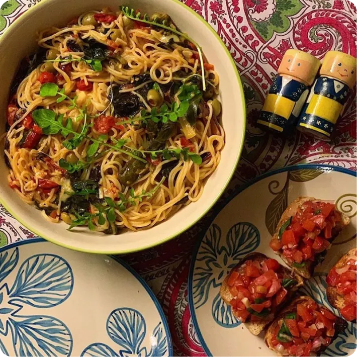 Swiss Chard Spaghetti