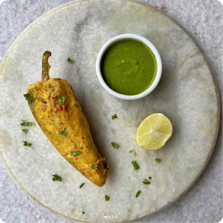 Stuffed Banana Pepper Fritters