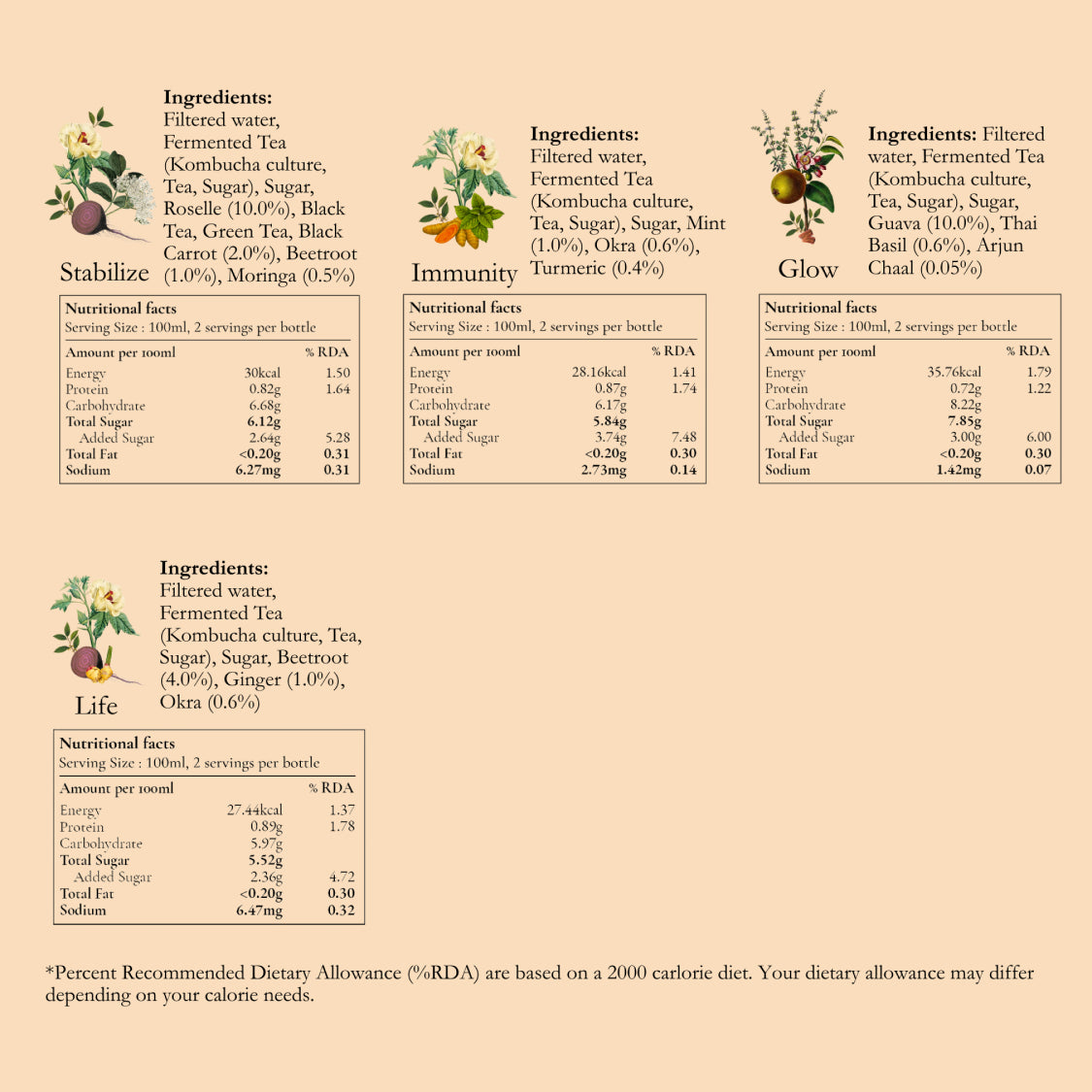 Kombucha ++ Trial Pack of 10
