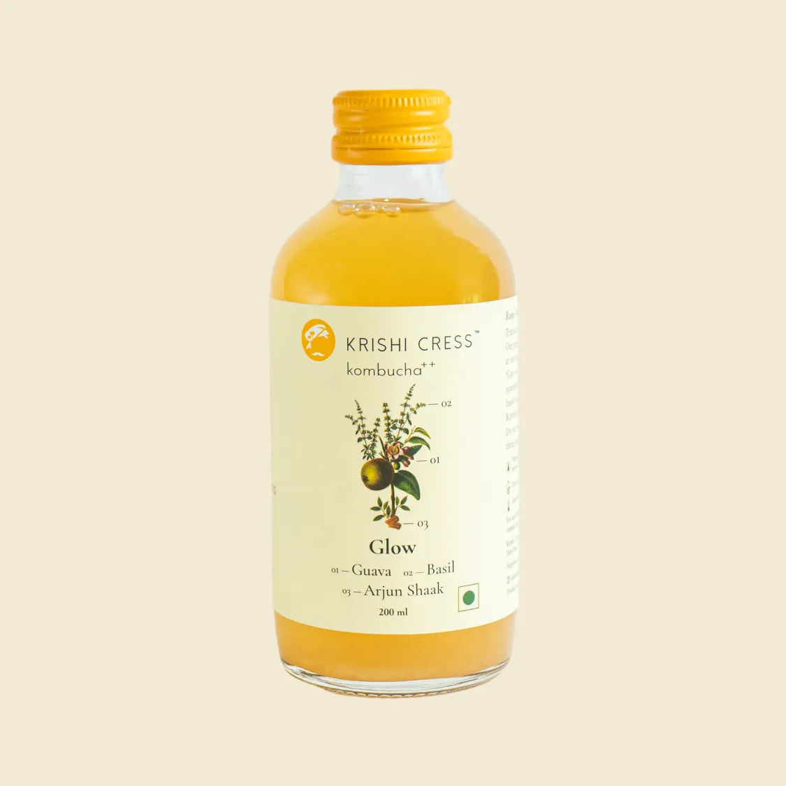 Glow Kombucha - Basil, Guava and Arjun Shak