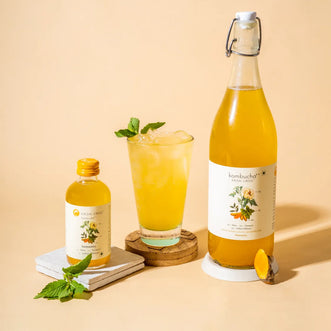 Immunity Kombucha - Mint, Turmeric and Indian Hibiscus- 1 litre