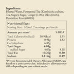 Cleanse Kombucha - Ginger, Okra and Dandelion Root - 1 litre