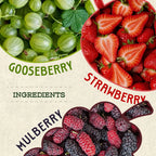 Berry Kombucha - Strawberry, Gooseberry and Mulberry - 1 litre