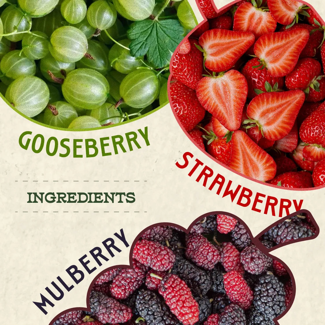 Berry Kombucha - Strawberry, Gooseberry and Mulberry - 1 litre