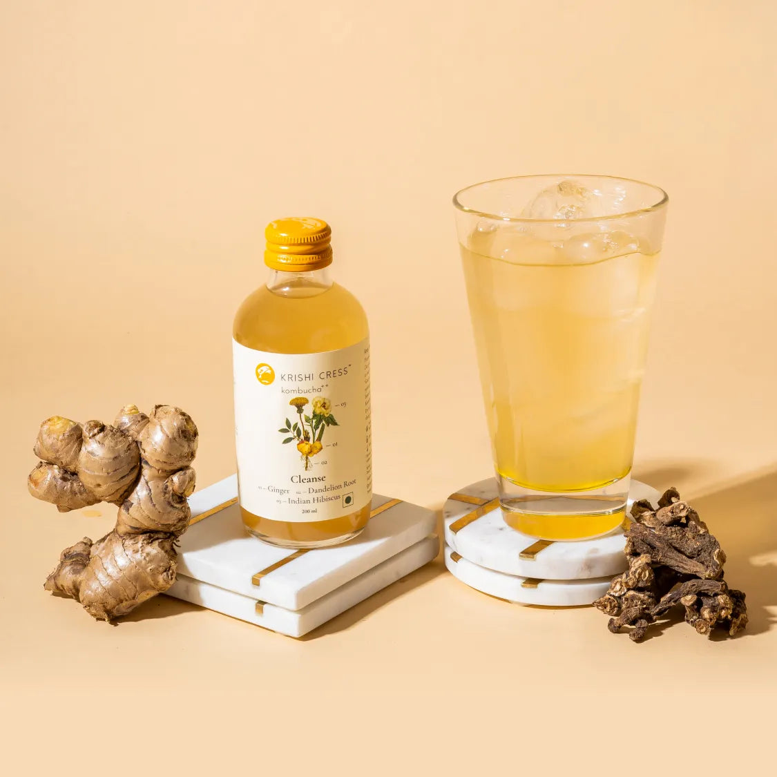 Cleanse Kombucha - Ginger, Okra and Dandelion Root