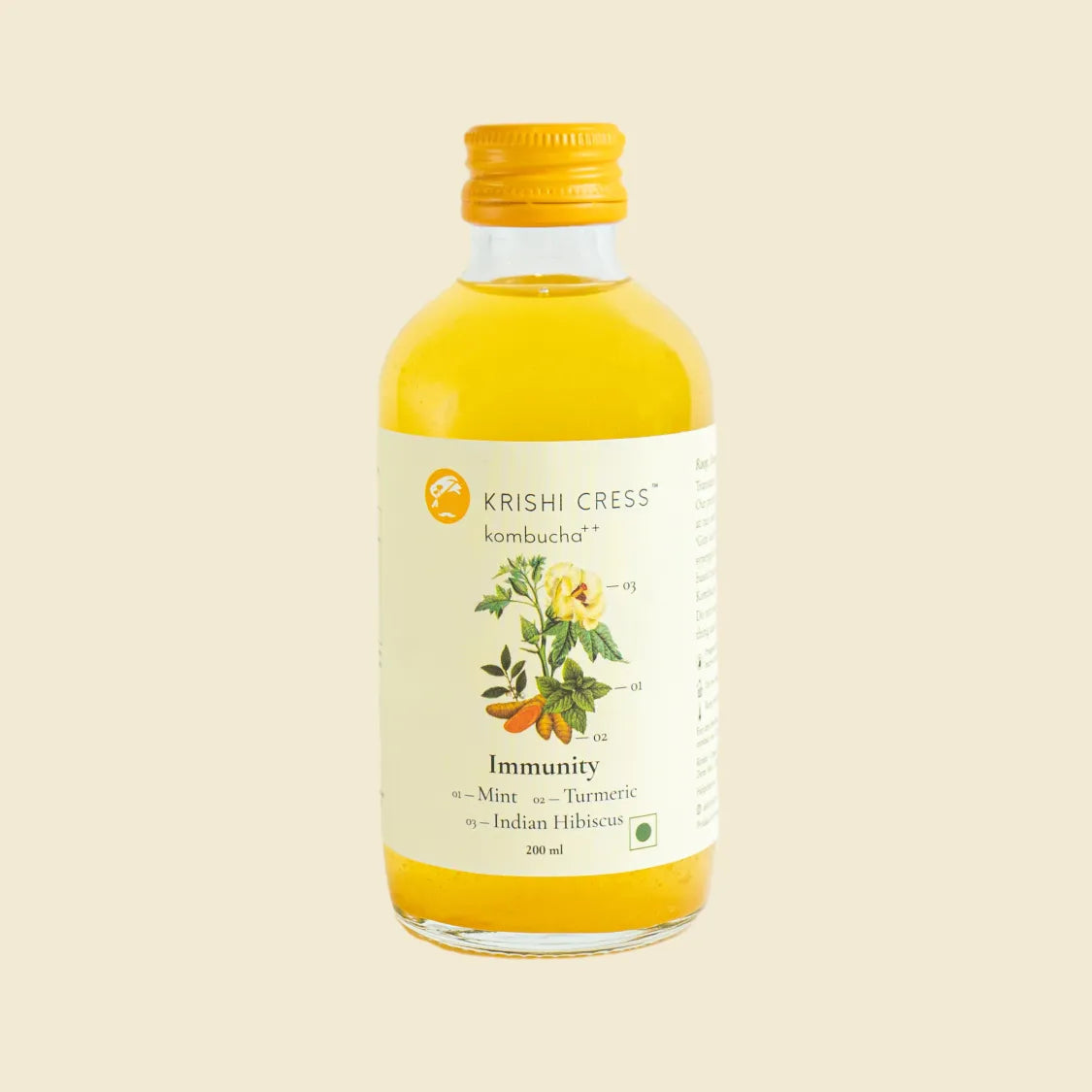 Immunity Kombucha - Mint, Turmeric and Indian Hibiscus