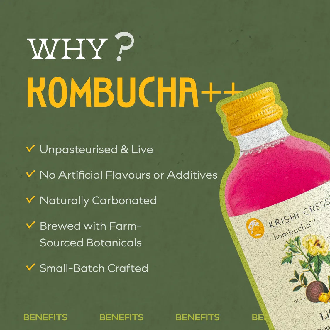 Life Kombucha - Beetroot, Ginger and Indian Hibiscus