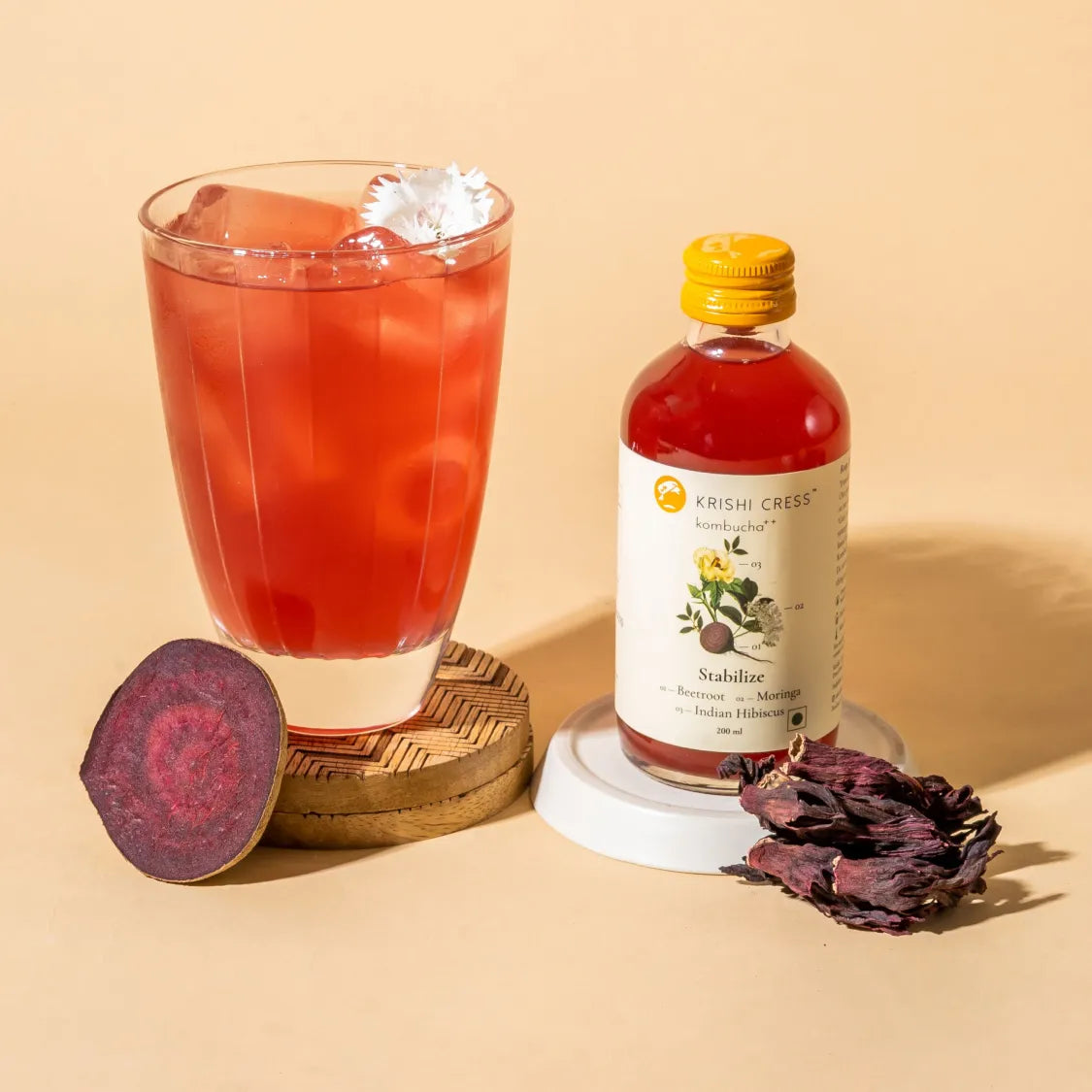 Stabilize Kombucha - Beetroot, Moringa and Indian Hibiscus