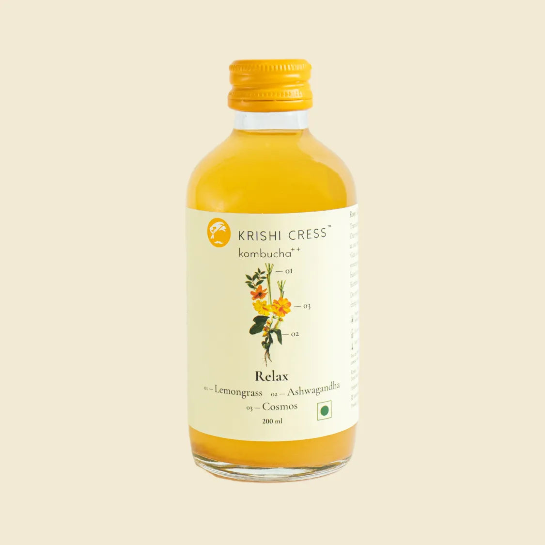 Relax Kombucha - Lemongrass, Cosmos and Ashwagandha