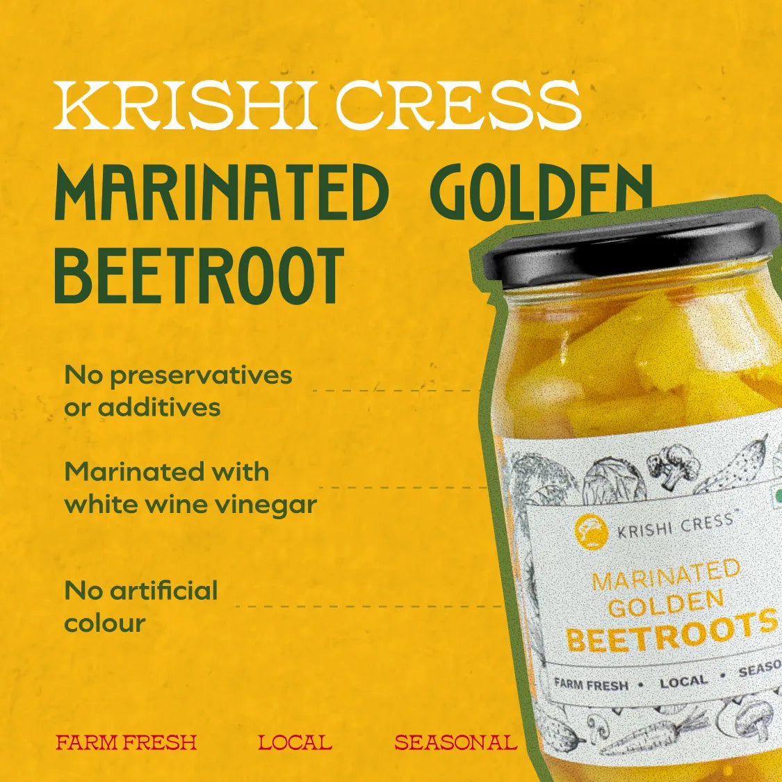 Marinated Golden Beetroot