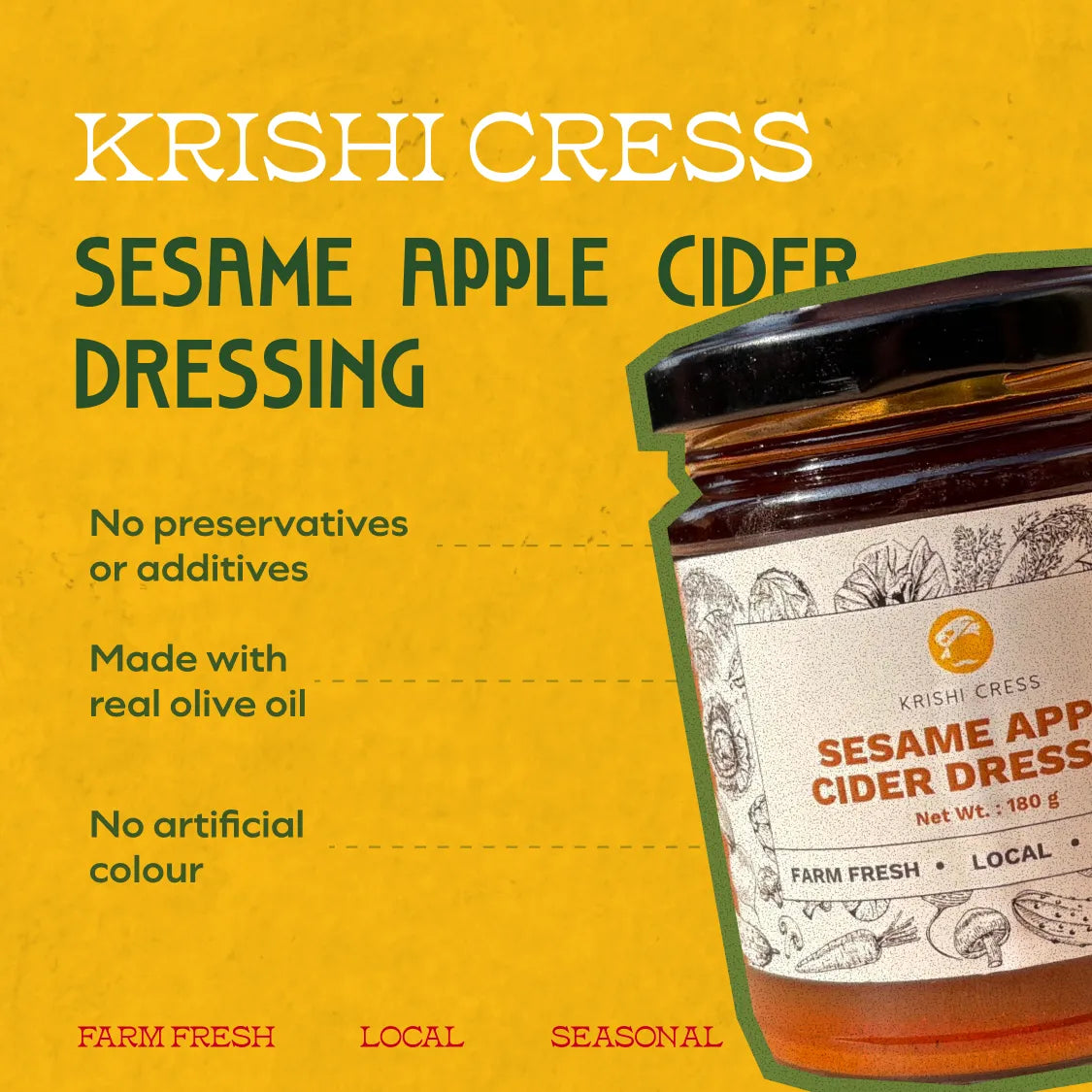 Sesame Oil + ACV Dressing